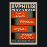 SyphilisがWPAヘルスポスターの原因となるヴィンテージ ポスター<br><div class="desc">SyphilisがWPAヘルスポスターの原因となるヴィンテージ</div>