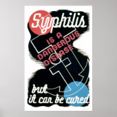 Syphilisは危険な1941 WPA ポスター (正面)