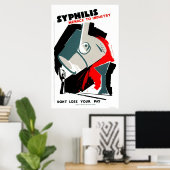 Syphilisは脅威1940 WPA ポスター (ホームオフィス)