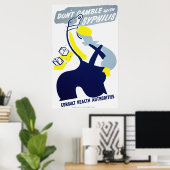 Syphilisポスターでギャンブルしない ポスター (ホームオフィス)