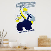 Syphilisポスターでギャンブルしない ポスター (キッチン)