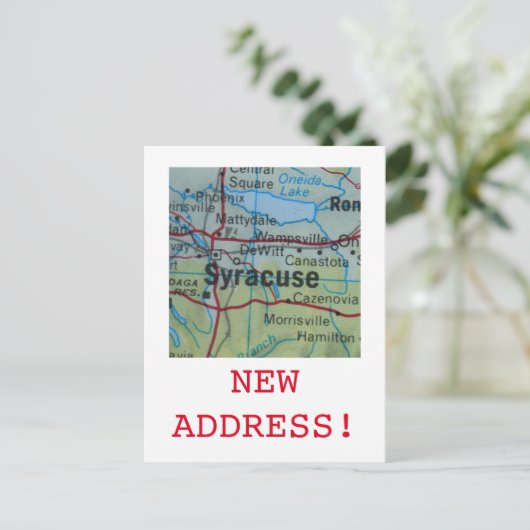 Syracuse新しいアドレスの発表 案内ポストカード (スタンド正面)