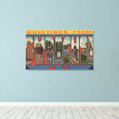 Syracuse, New York – ラージレターシーン キャンバスプリント (インサイチュ (ウッドフロア))