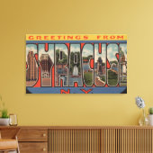 Syracuse, New York – ラージレターシーン キャンバスプリント (インサイチュ (リビング))