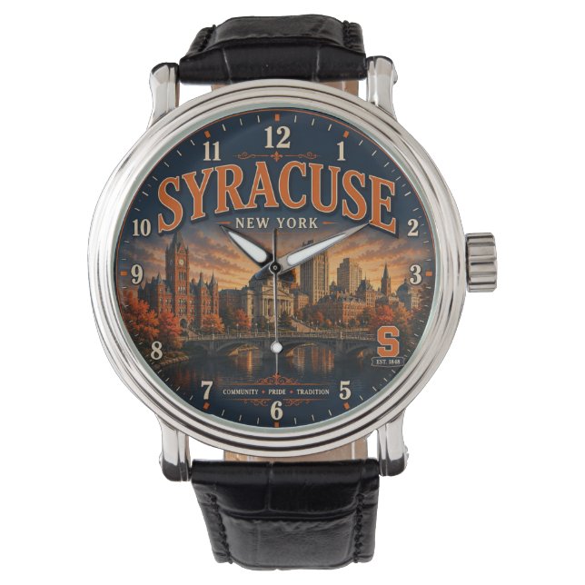 Syracuse New York 腕時計 (正面)