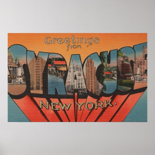 Syracuse, New York - Large Letter Scenes 2 ポスター (正面)