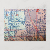 SYRACUSE, NYヴィンテージマップ葉書 ポストカード (正面)