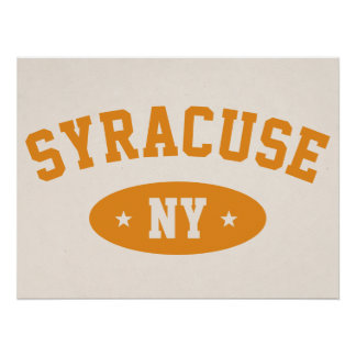 Syracuse NY Vintage Varsity-Style College Poster ポスター