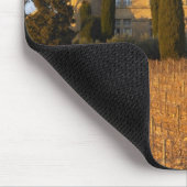 syrahのつる植物および館が付いているブドウ園 マウスパッド (コーナー)