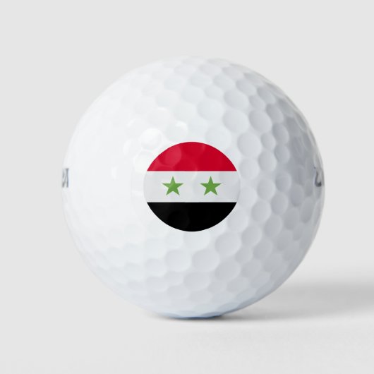 Syria Flag ゴルフボール (正面)