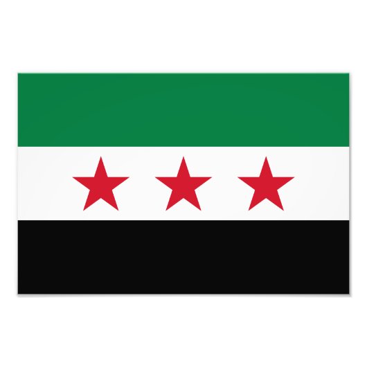 Syria Flag フォトプリント (正面)