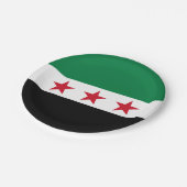 Syria Flag ペーパープレート (アングル)