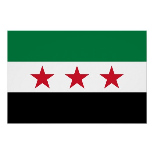 Syria Flag ポスター (正面)