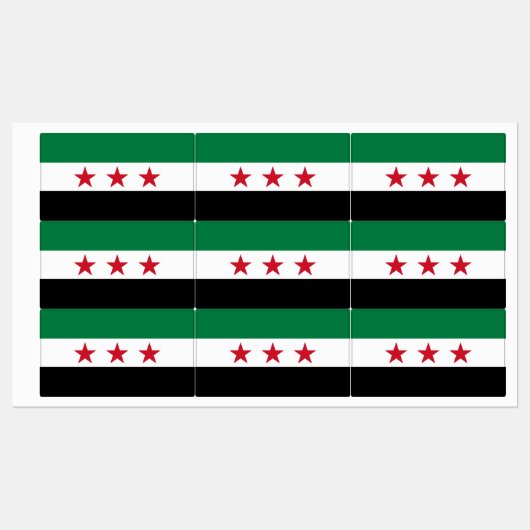 Syria Flag ラベル (シート)