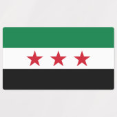 Syria Flag ラベル (デザイン2)