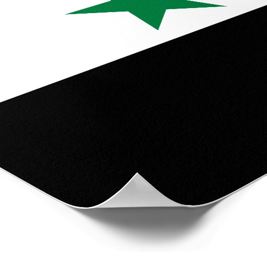 Syria Old Flag ポスター (角)