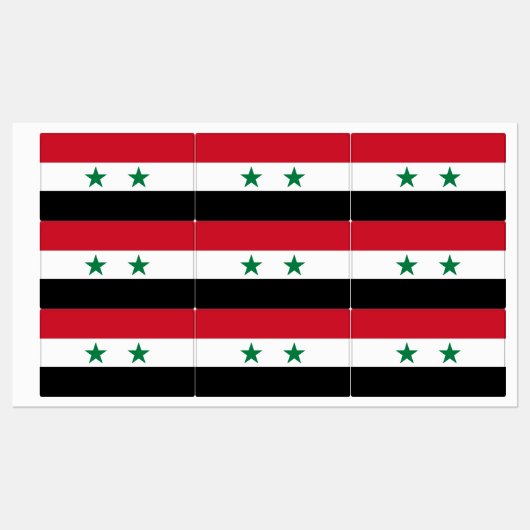 Syria Old Flag ラベル (シート)