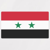 Syria Old Flag ラベル (デザイン2)