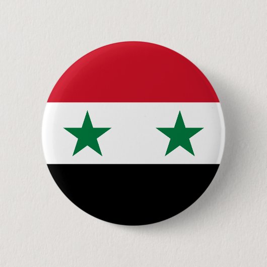 Syria Old Flag 缶バッジ (正面)