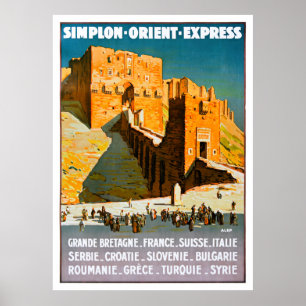 Syria Vintage Travel Posterが復活 ポスター