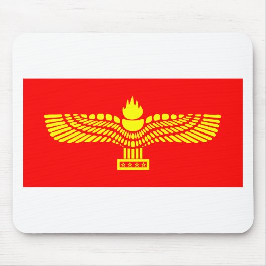 Syriacのアラム語の旗 マウスパッド (正面)