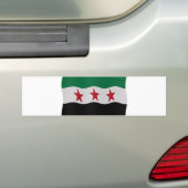 Syrian Republic Flag 1932-59 1961-63 バンパーステッカー (車上)
