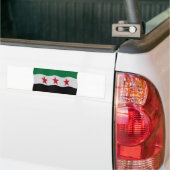 Syrian Republic Flag 1932-59 1961-63 バンパーステッカー (トラック上)
