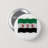 Syrian Republic Flag 1932-59 1961-63 缶バッジ (正面&裏面)