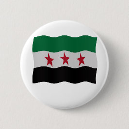 Syrian Republic Flag 1932-59 1961-63 缶バッジ