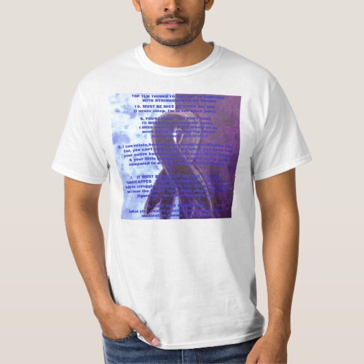SYRINGOMとの誰かに言わないべき上10の事 Tシャツ (正面)