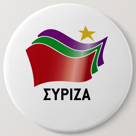 SYRIZA 缶バッジ (正面)