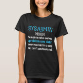 sysadmin定義 tシャツ (正面)