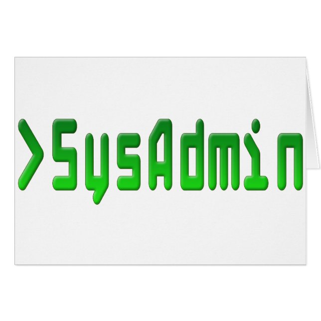 SysAdmin (正面横)