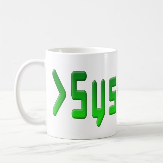 SysAdmin コーヒーマグカップ (左)