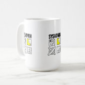 Sysadmin – システム管理者 コーヒーマグカップ (正面左)