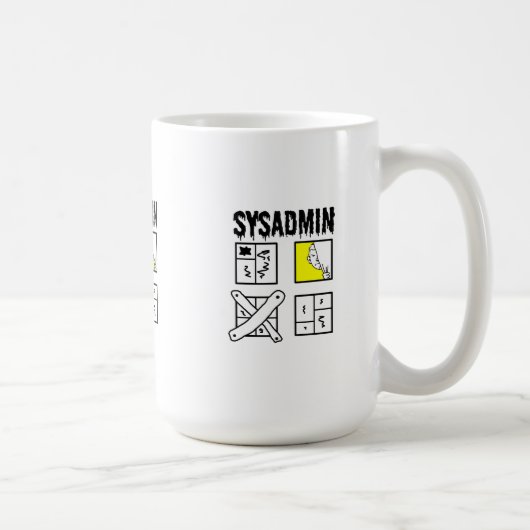 Sysadmin – システム管理者 コーヒーマグカップ (右)