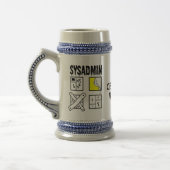 Sysadmin – システム管理者 ビールジョッキ (左)