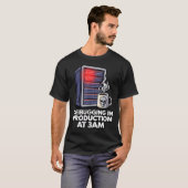 Sysadmin Devops 稼働中のシステムをデバッグ中 At Tシャツ (正面フル)
