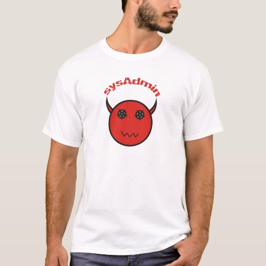 sysAdmin Systemadministrator system administrator Tシャツ (正面)