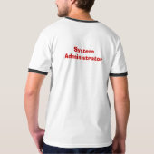 sysadmin-T Tシャツ (裏面フル)