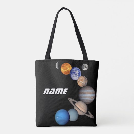System 太陽の Montage JPLの写真 – 名カスタマイズ前 トートバッグ (裏面)