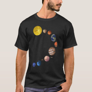 System 太陽の T Shirt – リアル宇宙惑星_1 Tシャツ
