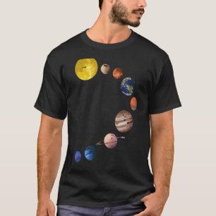 System 太陽の T Shirt – リアル宇宙惑星_1 Tシャツ