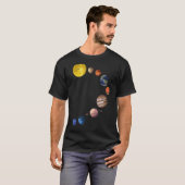 System 太陽の T Shirt – リアル宇宙惑星_1 Tシャツ (正面フル)