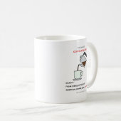 System Alert Coffee Required SQL Humor Mug コーヒーマグカップ (正面右)