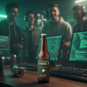 System Alert Hacker Bachelor Party Beer Label ビールラベル