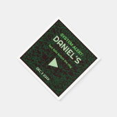 System Alert Hacker Bachelor Party Napkins スタンダードカクテルナプキン (角)