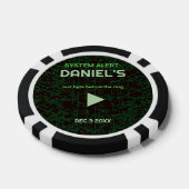 System Alert Hacker Bachelor Party Poker Chips ポーカーチップ (シングル)