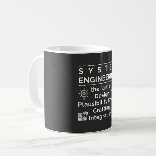System Engineering Explanation Design Tasse コーヒーマグカップ (正面左)