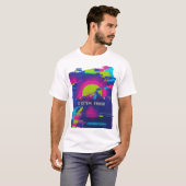 SYSTEM ERROR – Glitch Sunset Mountains Tシャツ (正面フル)
